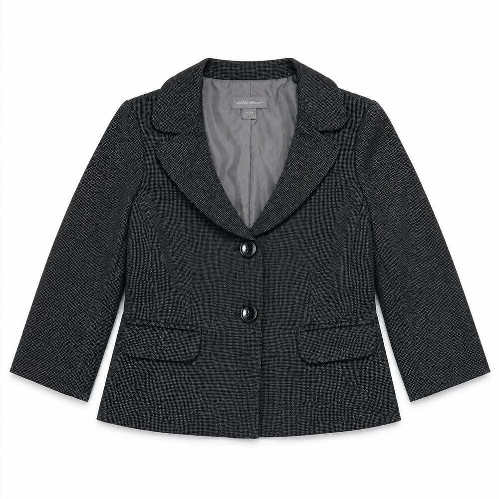 Ann Taylor Women's Size 8 Houndstooth Blazer with Pleated Back